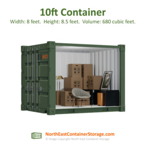 10ft Self Storage Container - NECS, North East Container Storage
